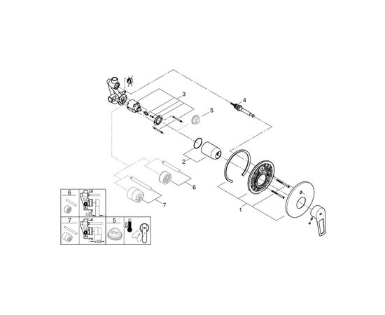 Смеситель Grohe BauLoop (29081001), изображение 3 Смеситель Grohe BauLoop (29081001), изображение 3