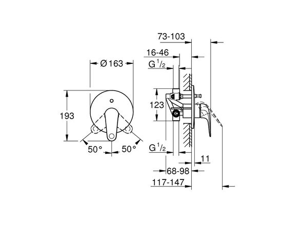 Змішувач Grohe Euroeco (32747001), зображення 5 Змішувач Grohe Euroeco (32747001), зображення 5