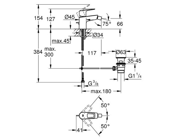 Смеситель Grohe BauLoop New (23338001), изображение 2 Смеситель Grohe BauLoop New (23338001), изображение 2