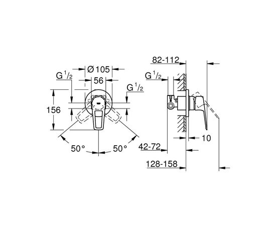 Смеситель Grohe BauLoop New (29042001), изображение 5 Смеситель Grohe BauLoop New (29042001), изображение 5