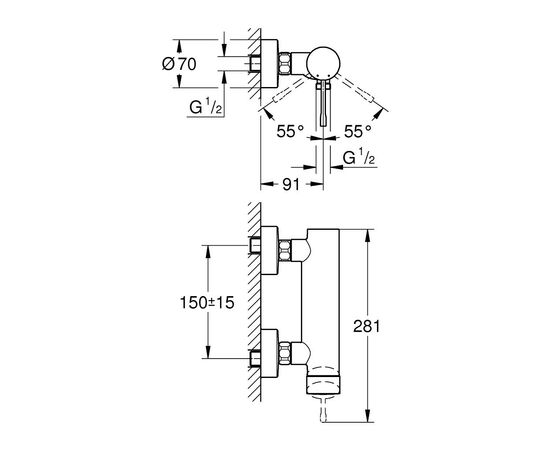 Смеситель Grohe Essence (33636001/25252001), изображение 3 Смеситель Grohe Essence (33636001/25252001), изображение 3