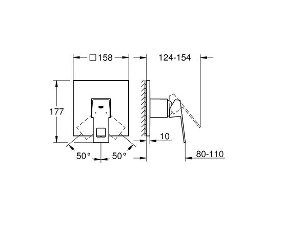 Смеситель Grohe Eurocube (24061000), изображение 4 Смеситель Grohe Eurocube (24061000), изображение 4