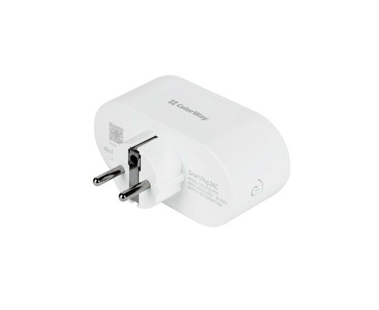 Умная розетка ColorWay Wi-Fi (CW-SP2B-PTM), изображение 5 Умная розетка ColorWay Wi-Fi (CW-SP2B-PTM), изображение 5