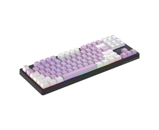 Клавиатура Hator Rockfall 2 Mecha Signature Edition USB Black/Lilac/White (HTK-520-BLW), изображение 3 Клавиатура Hator Rockfall 2 Mecha Signature Edition USB Black/Lilac/White (HTK-520-BLW), изображение 3
