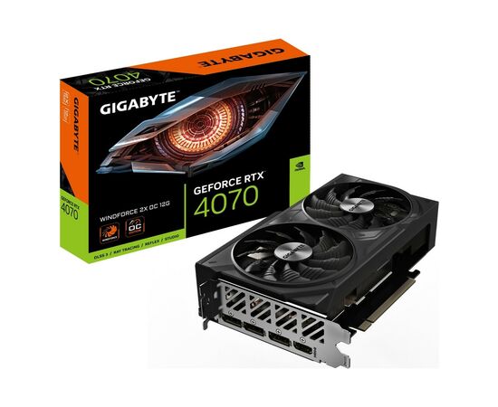 Видеокарта GIGABYTE GV-N4070WF2OC-12GD, изображение 8 Видеокарта GIGABYTE GV-N4070WF2OC-12GD, изображение 8