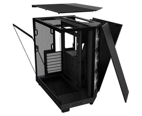 Корпус NZXT H6 Flow All Black (CC-H61FB-01), изображение 5 Корпус NZXT H6 Flow All Black (CC-H61FB-01), изображение 5