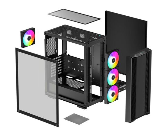 Корпус Deepcool CC560 ARGB V2 (R-CC560-BKTAA4-G-2), изображение 11 Корпус Deepcool CC560 ARGB V2 (R-CC560-BKTAA4-G-2), изображение 11