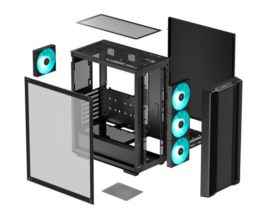 Корпус Deepcool CC560 V2 Black (R-CC560-BKGAA4-G-2), изображение 10 Корпус Deepcool CC560 V2 Black (R-CC560-BKGAA4-G-2), изображение 10