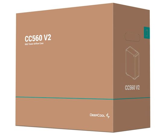Корпус Deepcool CC560 V2 Black (R-CC560-BKGAA4-G-2), изображение 12 Корпус Deepcool CC560 V2 Black (R-CC560-BKGAA4-G-2), изображение 12