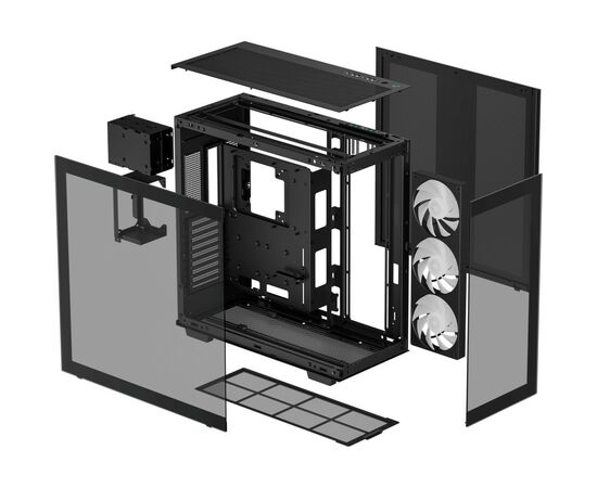 Корпус Deepcool CH780 Black (R-CH780-BKADE41-G-1), изображение 11 Корпус Deepcool CH780 Black (R-CH780-BKADE41-G-1), изображение 11