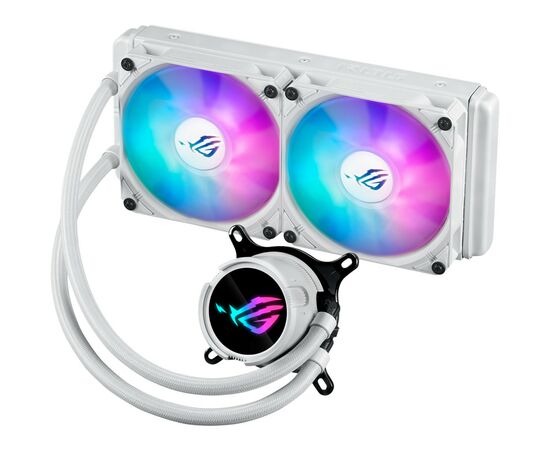 Система водяного охлаждения ASUS ROG Strix LC III 240 ARGB WHT (90RC00S2-M0UAY0), изображение 3 Система водяного охлаждения ASUS ROG Strix LC III 240 ARGB WHT (90RC00S2-M0UAY0), изображение 3