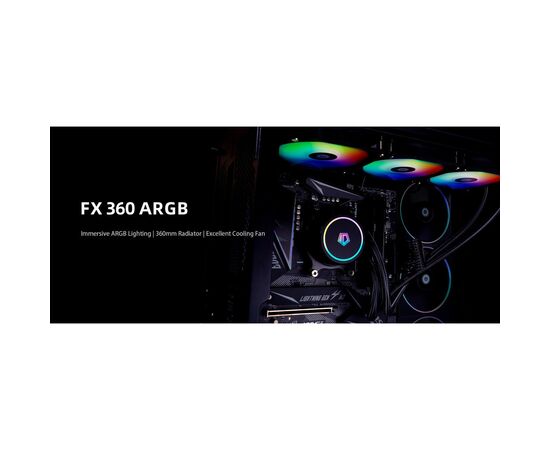 Система водяного охлаждения ID-Cooling FX360 ARGB, изображение 8 Система водяного охлаждения ID-Cooling FX360 ARGB, изображение 8