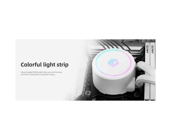 Система водяного охлаждения ID-Cooling FX360 ARGB WHITE, изображение 9 Система водяного охлаждения ID-Cooling FX360 ARGB WHITE, изображение 9