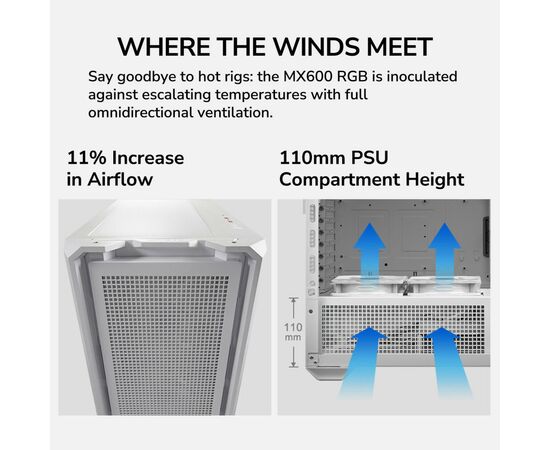 Корпус Cougar MX600 RGB White, изображение 11
