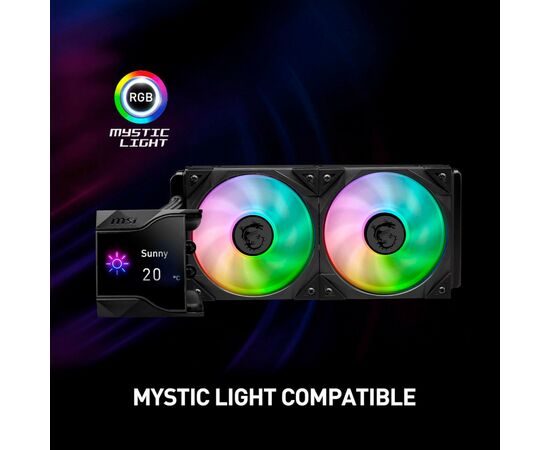 Система водяного охлаждения MSI MPG CORELIQUID D240, изображение 12 Система водяного охлаждения MSI MPG CORELIQUID D240, изображение 12