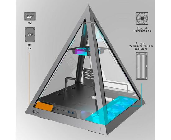 Корпус Azza PYRAMID (CSAZ-804L), изображение 6 Корпус Azza PYRAMID (CSAZ-804L), изображение 6