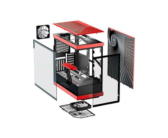 Корпус Hyte Y40 Black-Red (CS-HYTE-Y40-BR), изображение 6 Корпус Hyte Y40 Black-Red (CS-HYTE-Y40-BR), изображение 6
