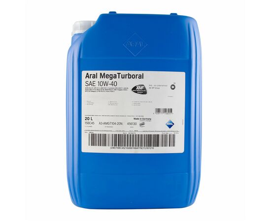 Моторное масло Aral MegaTurboral 10W-40 20L (15BC45)