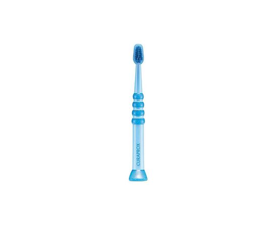 Детская зубная щетка Curaprox CS Baby з гумованою ручкою (0-4 років) Синій (CS Baby-04), изображение 2 Детская зубная щетка Curaprox CS Baby з гумованою ручкою (0-4 років) Синій (CS Baby-04), изображение 2