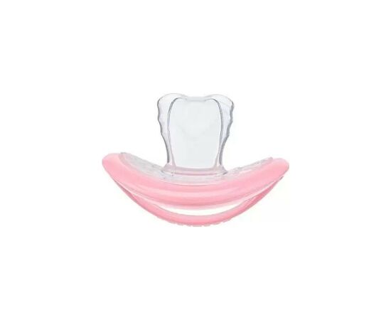 Пустушка Curaprox + контейнер для зберігання 7-18 міс. рожева (Babysoother pink size 1)