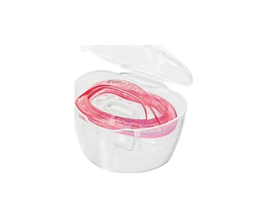 Пустышка Curaprox + контейнер для хранения 18-36 мес. розовая (Babysoother pink size 2), изображение 4 Пустышка Curaprox + контейнер для хранения 18-36 мес. розовая (Babysoother pink size 2), изображение 4