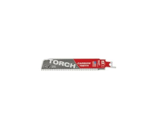Полотно Milwaukee сабельной пилы TORCH CARBIDE,150мм/шаг зуба 3,6мм, металл (48005201)