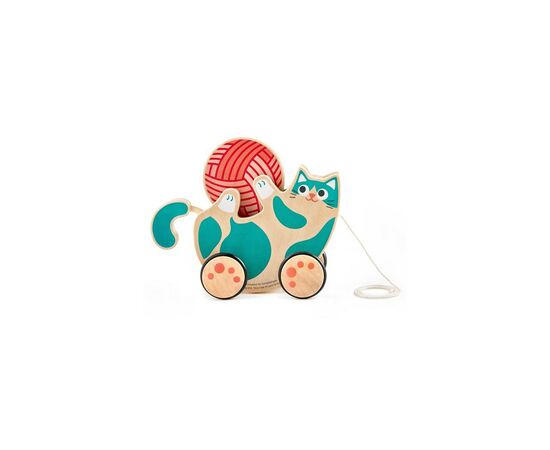Каталка Hape деревянная Котенок (E0366), изображение 4