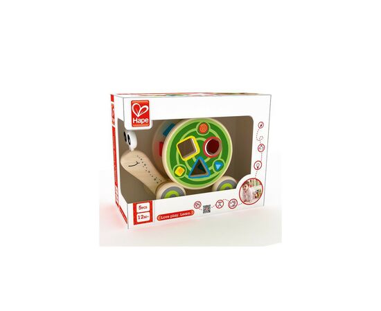 Каталка Hape деревянная Улитка (E0349), изображение 3 Каталка Hape деревянная Улитка (E0349), изображение 3