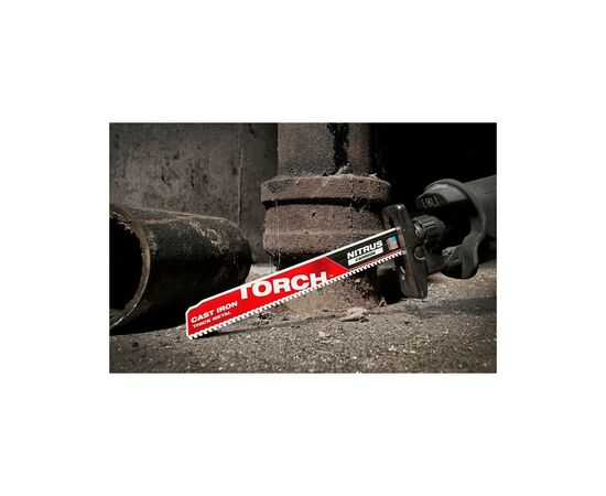 Полотно Milwaukee для сабельной пилы TORCH CARBIDE NITRUS, 230мм/шаг зуба 3,6мм, металл, 5 шт. (48005562), изображение 3 Полотно Milwaukee для сабельной пилы TORCH CARBIDE NITRUS, 230мм/шаг зуба 3,6мм, металл, 5 шт. (48005562), изображение 3