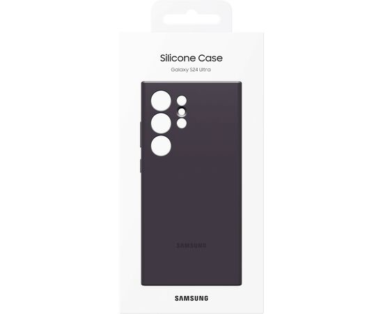 Чехол для мобильного телефона Samsung Galaxy S24 Ultra (S928) Silicone Case Dark Violet (EF-PS928TEEGWW), изображение 6