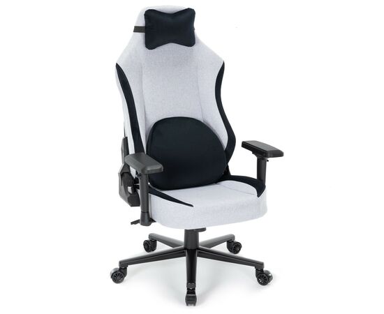 Кресло игровое GamePro GC715LG Linen fabric Light grey (GC715LG), изображение 4 Кресло игровое GamePro GC715LG Linen fabric Light grey (GC715LG), изображение 4