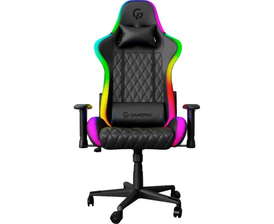 Крісло ігрове GamePro Hero RGB Black (GC-700-Black)