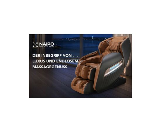 Массажное кресло NAIPO MGC-A350(Brown), изображение 7 Массажное кресло NAIPO MGC-A350(Brown), изображение 7