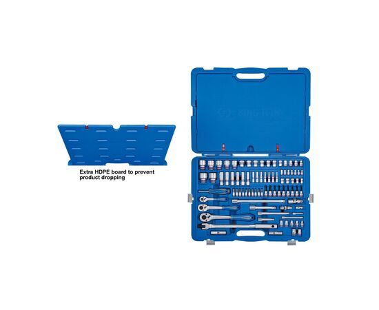 Набор инструментов KING TONY 119 шт. 1/2"-3/8"-1/4" (9519MR50), изображение 2