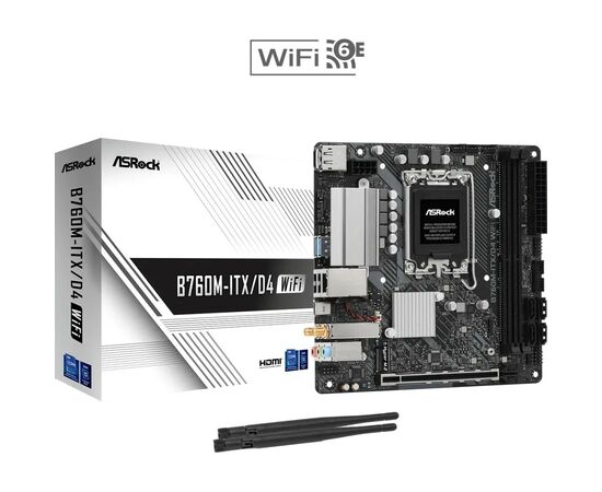 Материнская плата ASRock B760M-ITX/D4 WIFI, изображение 6 Материнская плата ASRock B760M-ITX/D4 WIFI, изображение 6