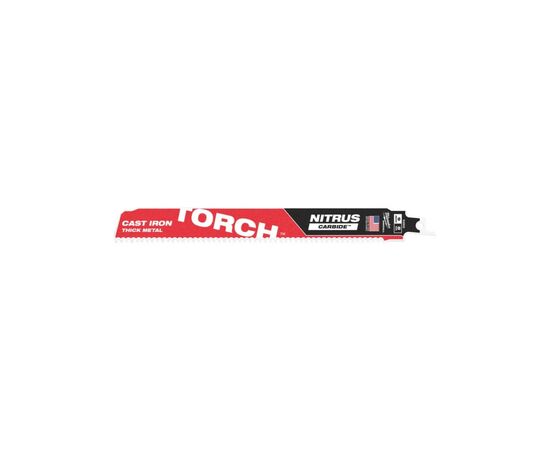 Полотно Milwaukee для шабельної пили TORCH CARBIDE NITRUS, 230мм/крок зуба 3,6мм, метал (48005262)