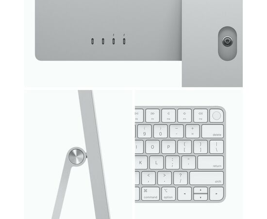 Компьютер Apple A2873 24" iMac Retina 4.5K / Apple M3 with 10-core GPU, 256SSD (MQRJ3UA/A), изображение 3