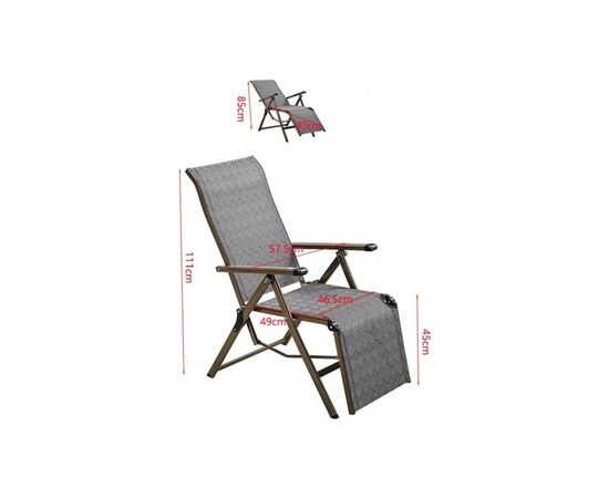 Кресло садовое GT Racer G-9088 Gray, изображение 6 Кресло садовое GT Racer G-9088 Gray, изображение 6