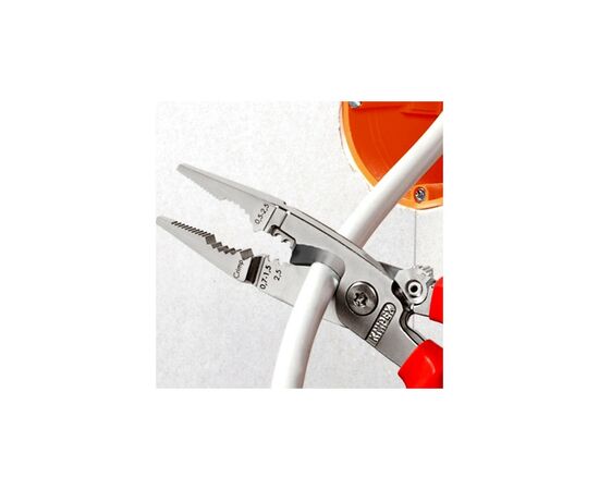 Плоскогубцы KNIPEX для электромонтажных работ (13 82 200 T), изображение 4 Плоскогубцы KNIPEX для электромонтажных работ (13 82 200 T), изображение 4