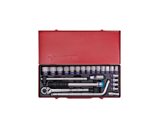 Набор инструментов KING TONY 1/2" 24 шт. 12-гранных (4033MR), изображение 2