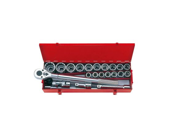 Набор инструментов KING TONY 3/4" дюймовых 12-гранных 23 шт. (6023SR)
