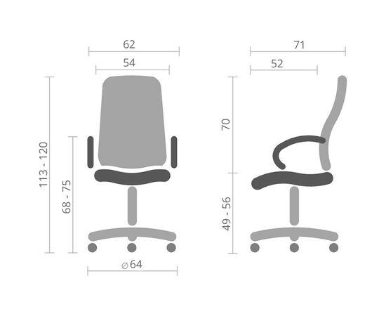 Офисное кресло Аклас Альте Черный (00127058), изображение 6 Офисное кресло Аклас Альте Черный (00127058), изображение 6