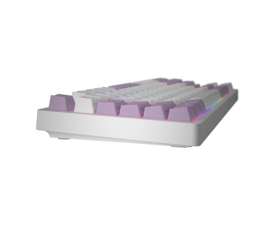 Клавиатура Hator Rockfall 2 Mecha Signature Edition USB White/White/Lilac (HTK-521-WWL), изображение 4 Клавиатура Hator Rockfall 2 Mecha Signature Edition USB White/White/Lilac (HTK-521-WWL), изображение 4
