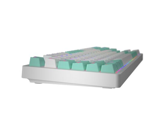 Клавиатура Hator Rockfall 2 Mecha Signature Edition USB White/White/Mint (HTK-521-WWM), изображение 4 Клавиатура Hator Rockfall 2 Mecha Signature Edition USB White/White/Mint (HTK-521-WWM), изображение 4