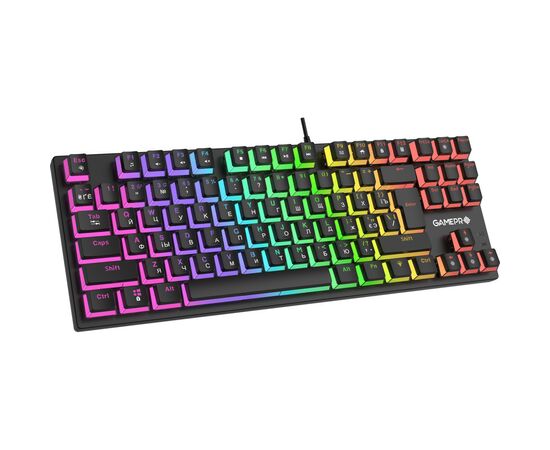 Клавиатура GamePro MK80R Red Switch RGB USB Black (MK80R), изображение 2 Клавиатура GamePro MK80R Red Switch RGB USB Black (MK80R), изображение 2
