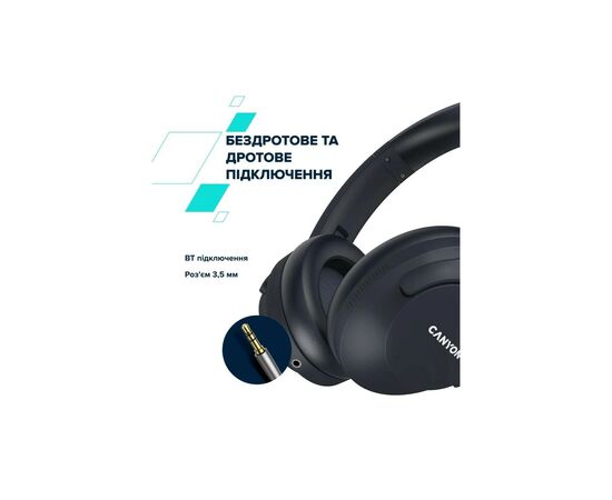 Наушники Canyon OnRiff 10 ANC Bluetooth Black (CNS-CBTHS10BK), изображение 10 Наушники Canyon OnRiff 10 ANC Bluetooth Black (CNS-CBTHS10BK), изображение 10