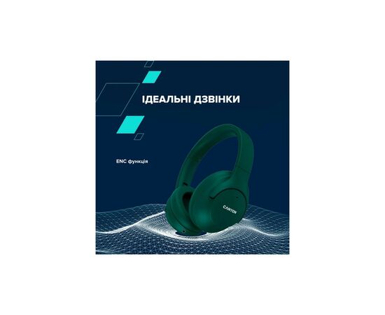 Наушники Canyon OnRiff 10 ANC Bluetooth Green (CNS-CBTHS10GN), изображение 7 Наушники Canyon OnRiff 10 ANC Bluetooth Green (CNS-CBTHS10GN), изображение 7