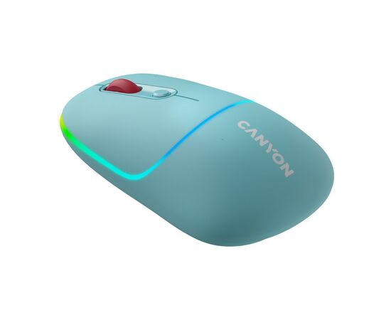 Мышка Canyon MW-22 Dual Band RGB Wireless Dark Cyan (CNS-CMSW22DC)
