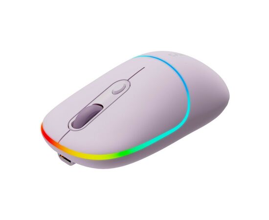 Мышка Canyon MW-22 Dual Band RGB Wireless Pearl Rose (CNS-CMSW22PR), изображение 4 Мышка Canyon MW-22 Dual Band RGB Wireless Pearl Rose (CNS-CMSW22PR), изображение 4