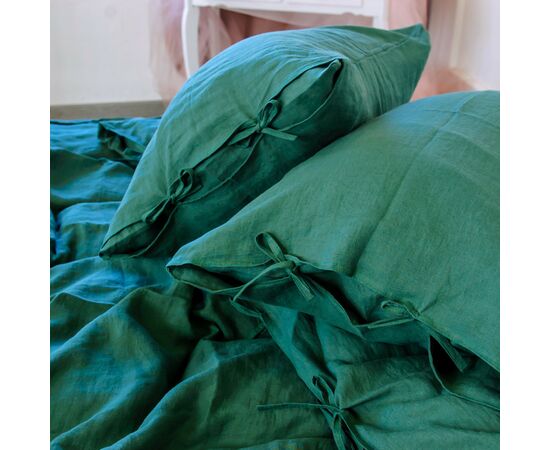 Постельное белье MirSon Лен Green Apple 200х220 (2200005371435), изображение 3